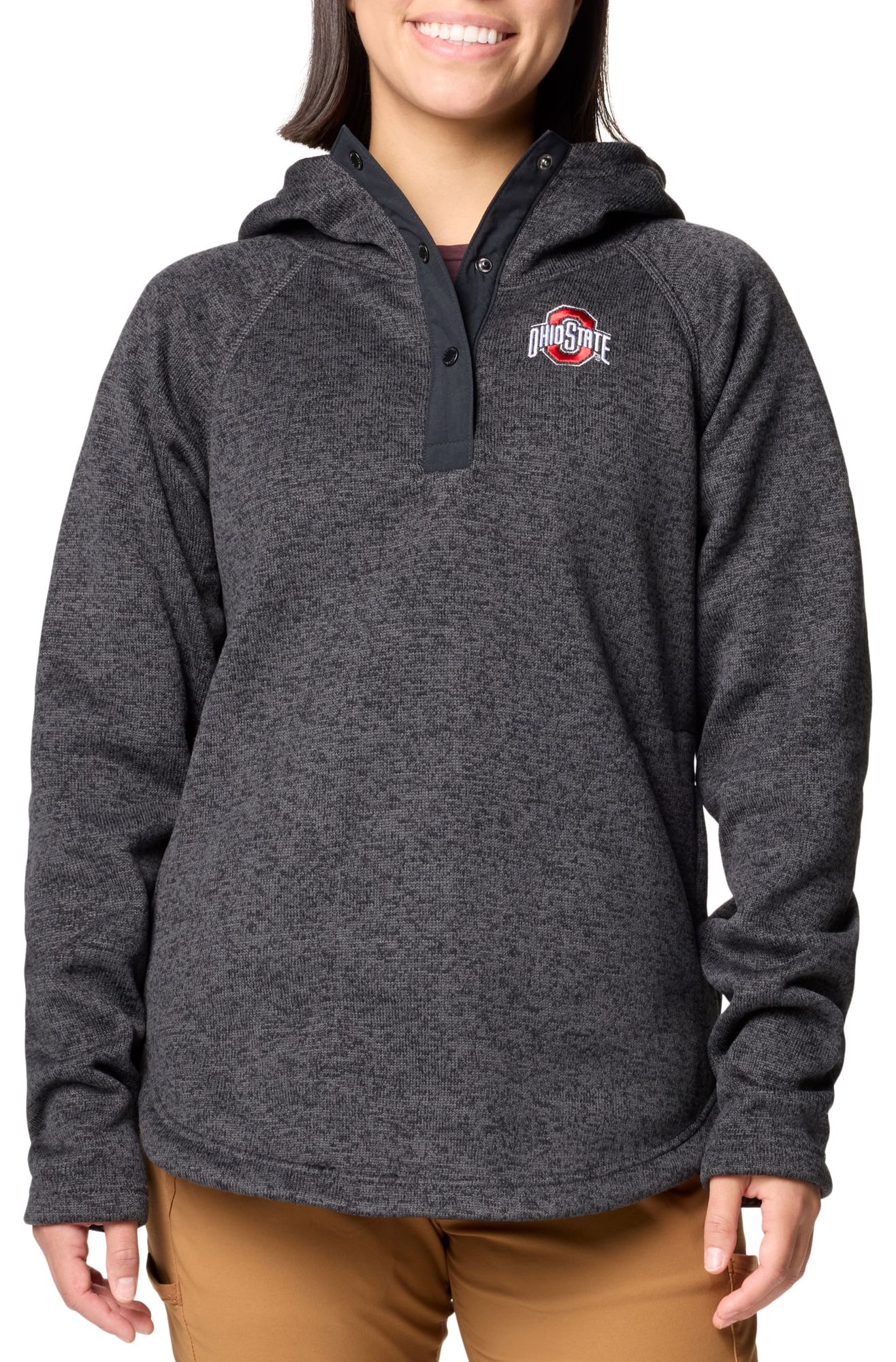 Columbia Women's Ohio State Buckeyes Black Sweater Weather 1/2 Zip Pullover product image