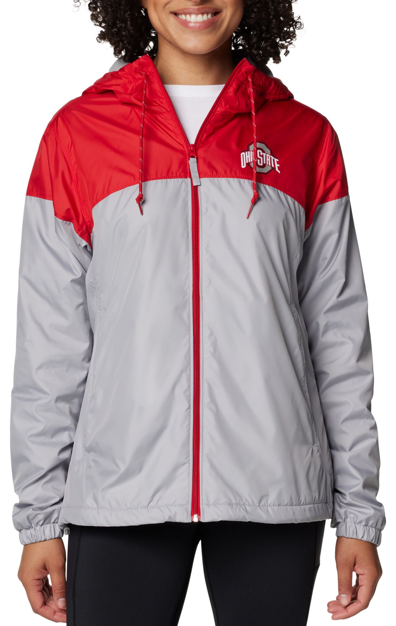 Columbia Women's Ohio State Buckeyes Red/Grey Flash Forward Lined Jacket product image