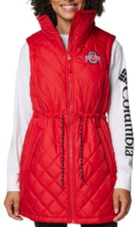 Columbia Women's Ohio State Buckeyes Intense Red Mid Vest