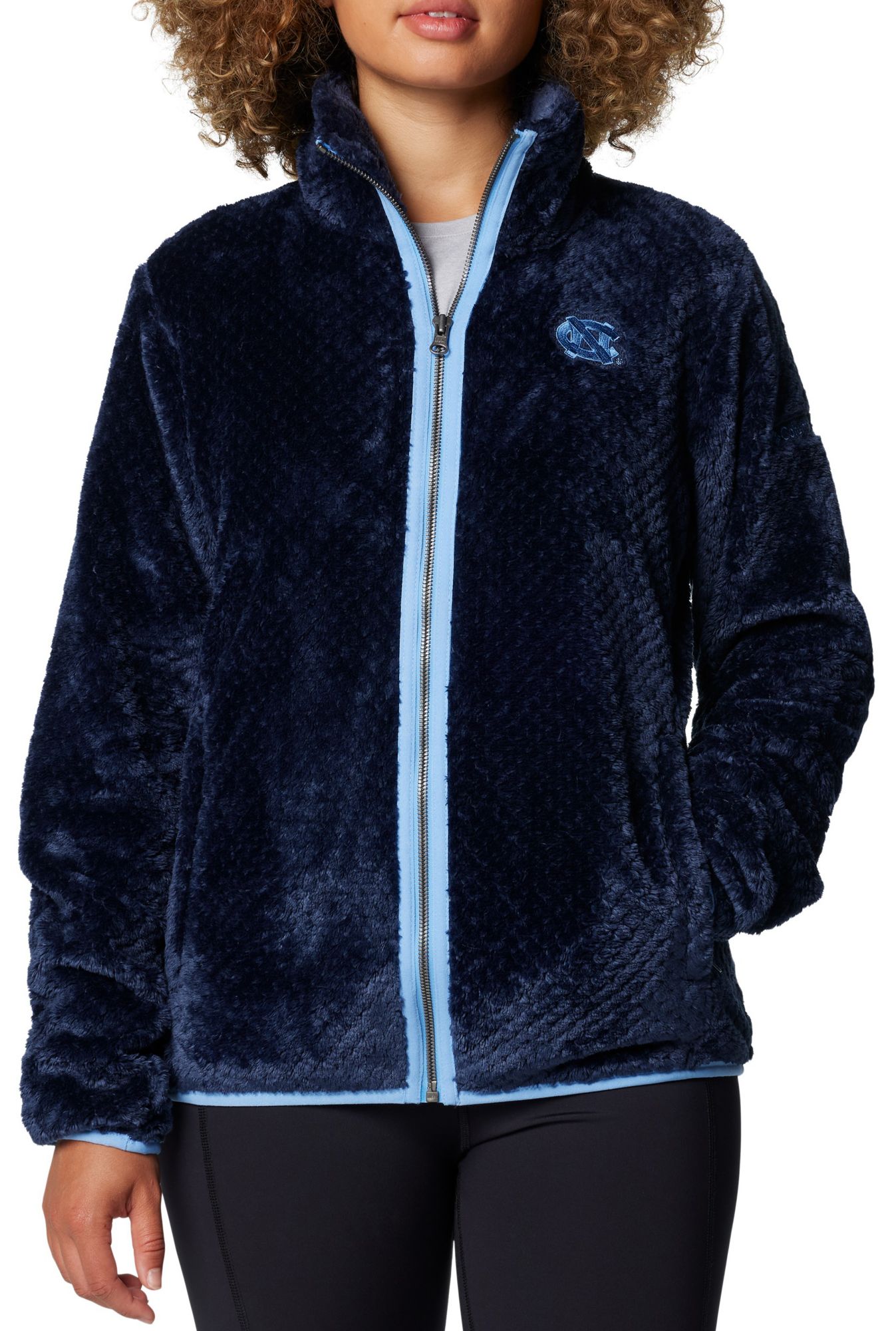 Columbia Women's North Carolina Tar Heels Collegiate Navy Fire Side Full-Zip Jacket product image