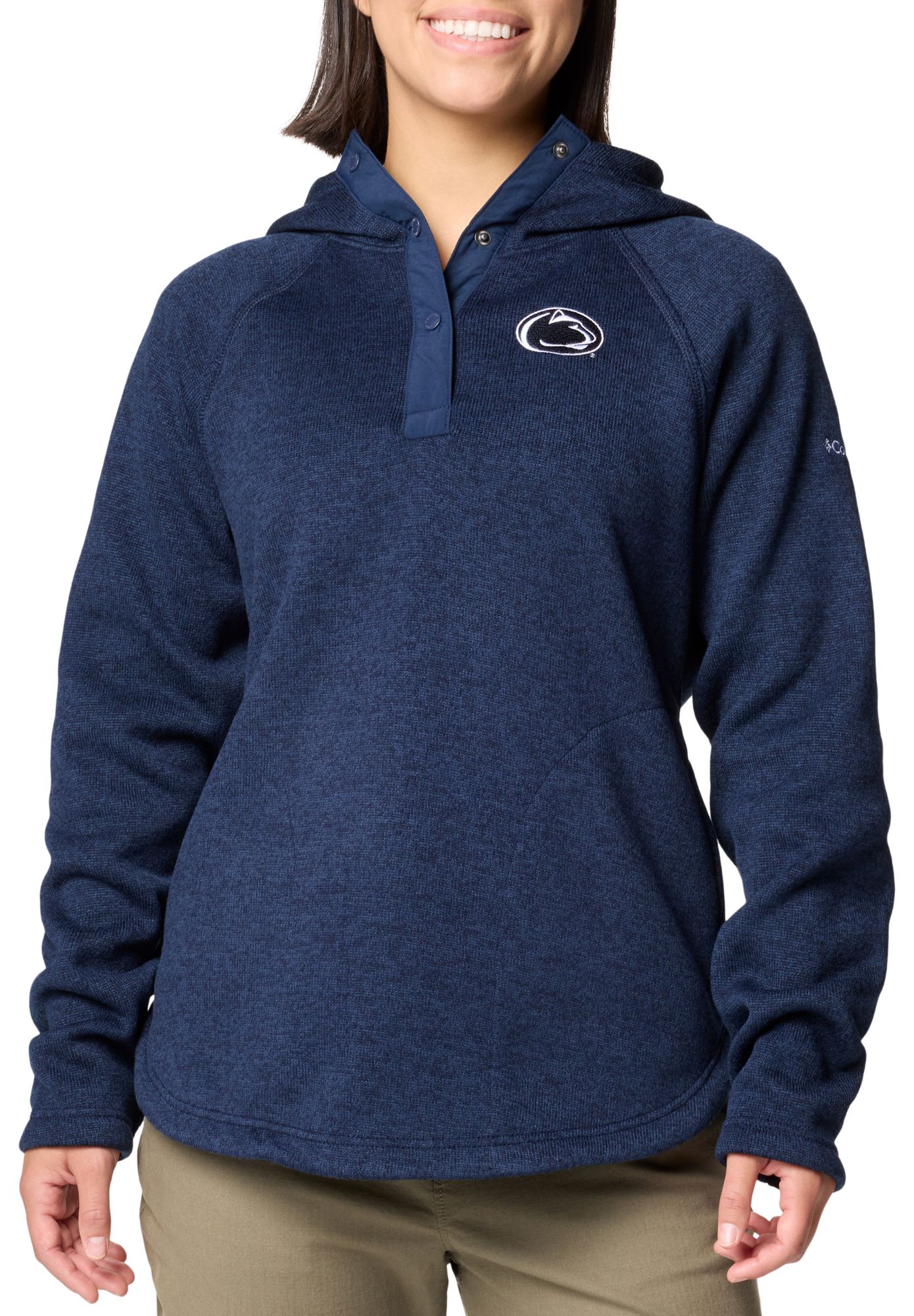 Columbia Women's Penn State Nittany Lions Collegiate Navy Sweater Weather 1/2 Zip Pullover product image
