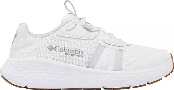 Columbia Women's Castback PFG Shoes, Size 10, White/Silver
