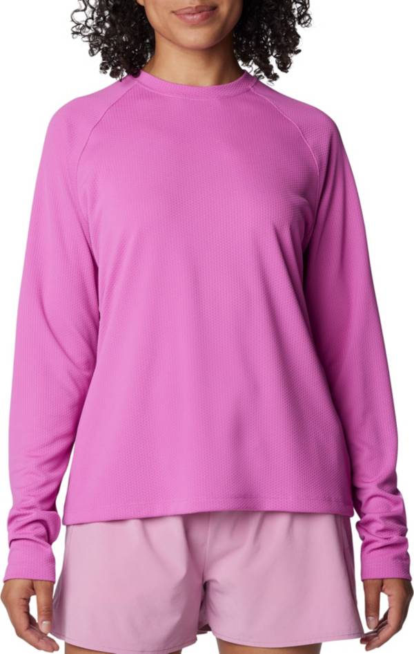 Columbia Women's PFG Solar Stream Long Sleeve Shirt - S - Pink
