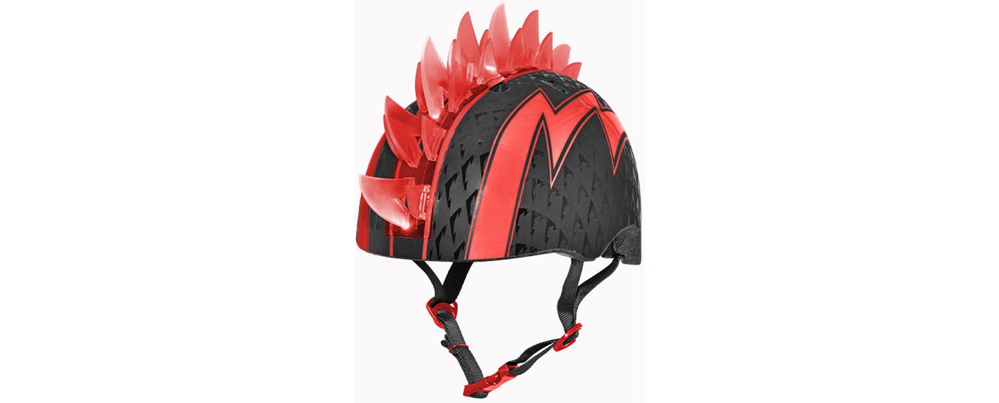 Raskullz Youth Bolt LED Red Bike Helmet Publiclands