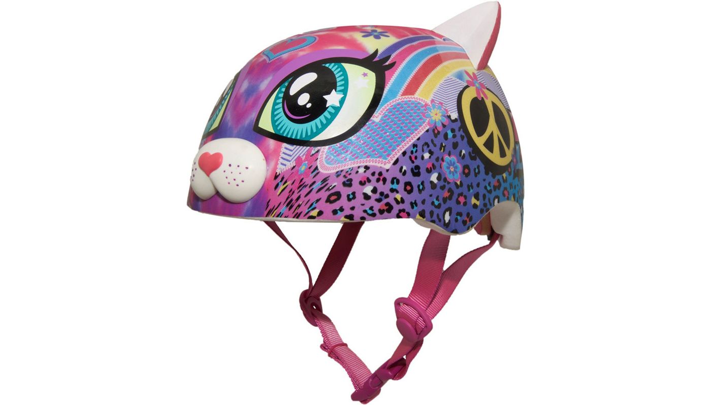 Raskullz Youth Peace Love Kitty Bike Helmet Publiclands