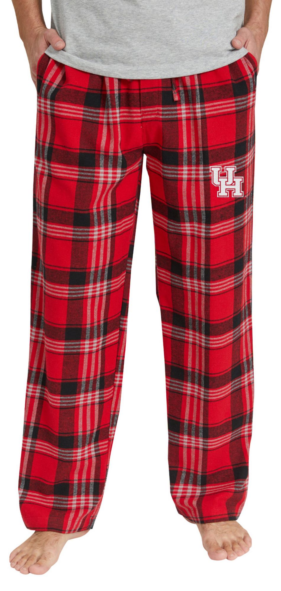 College Concepts Men's Houston Cougars Plaid Regional Logo Flannel