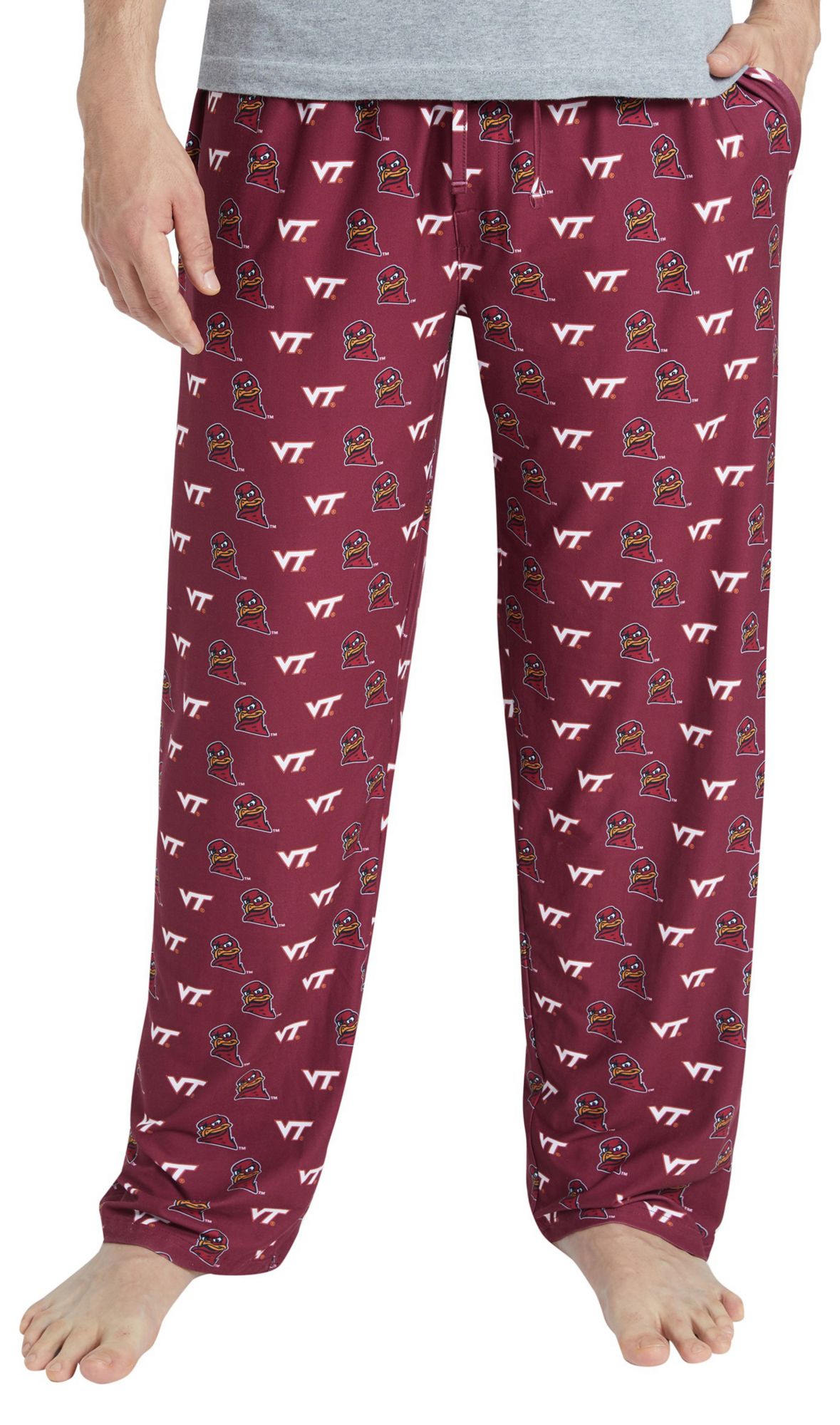 College Concepts Men's Virginia Tech Hokies Maroon Record All Over