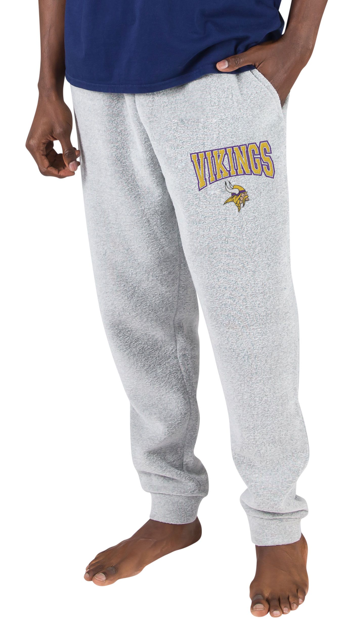 Concepts Sport Men s Minnesota Vikings Ansley Grey Cuffed Pants Dick s Sporting Goods