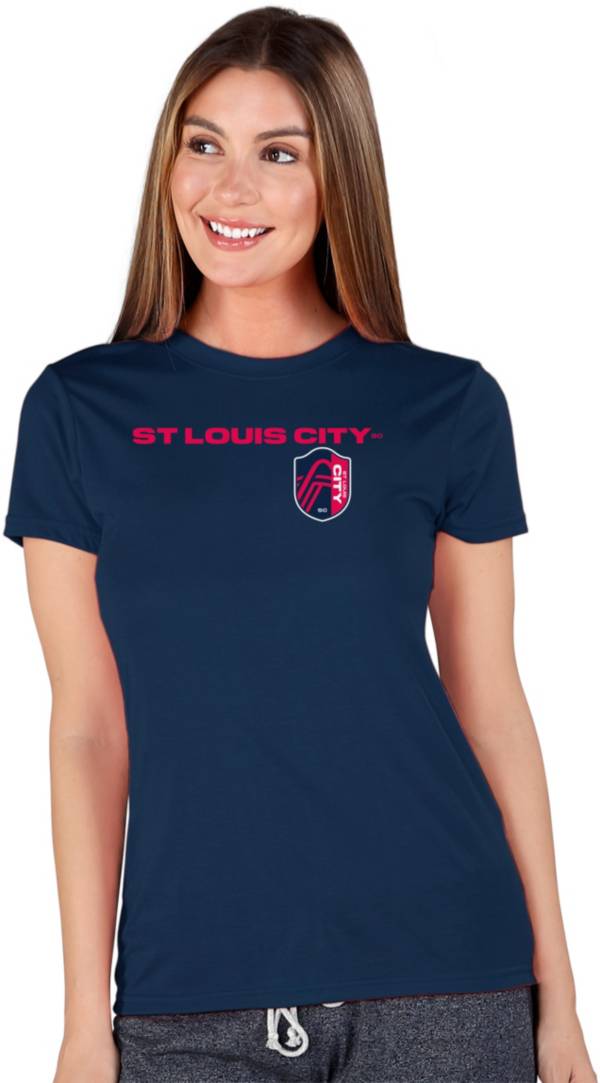 Concepts Sport Women's St. Louis City SC Marathon Navy T-Shirt