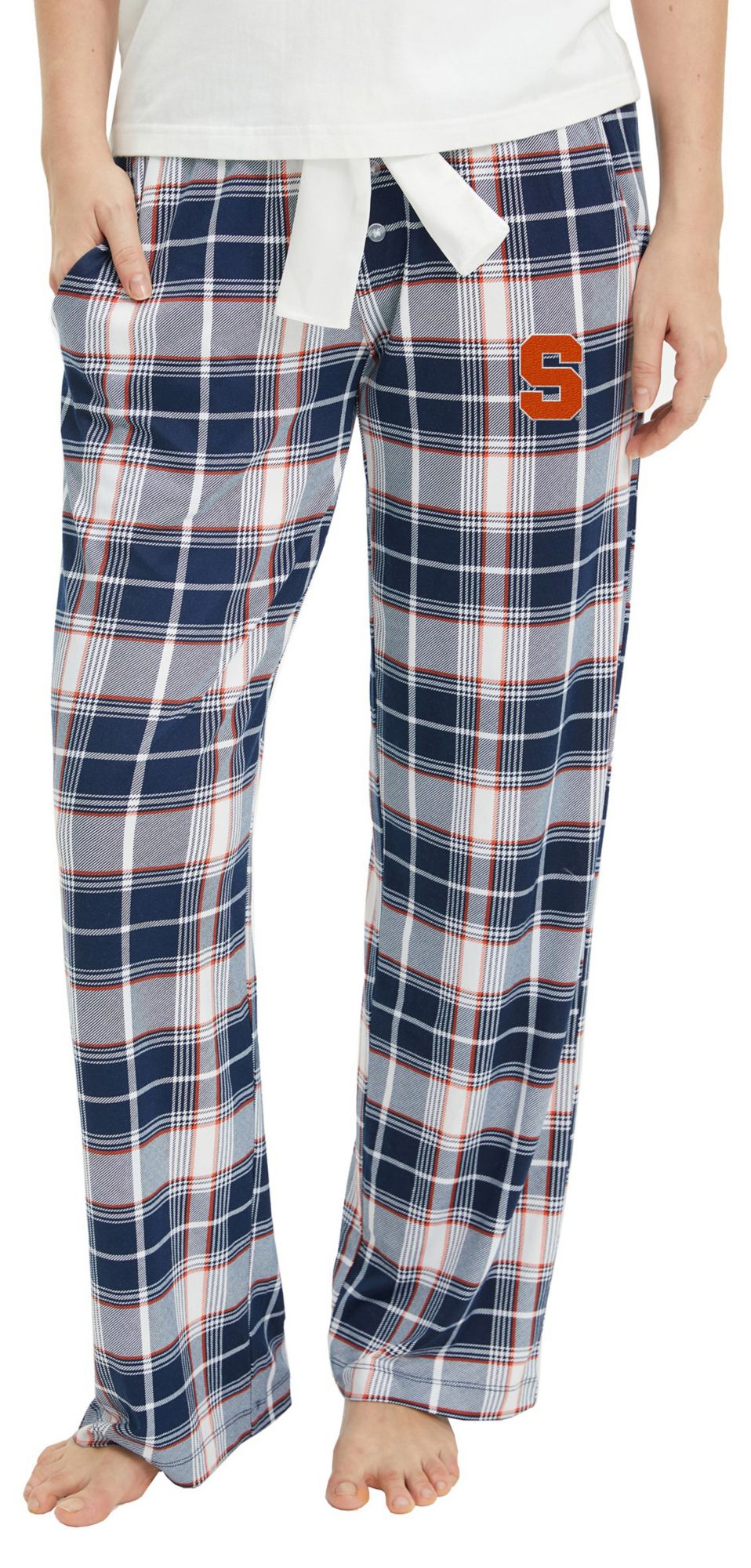 College Concepts Women's Syracuse Orange Plaid Ashford Flannel Pants