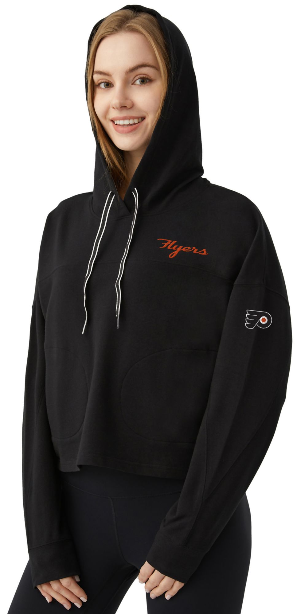Concepts Sport Women's Philadelphia Flyers Black Elevation Pullover Hoodie product image