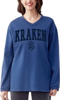 College Concepts Women's Seattle Kraken Navy Long Sleeve Top