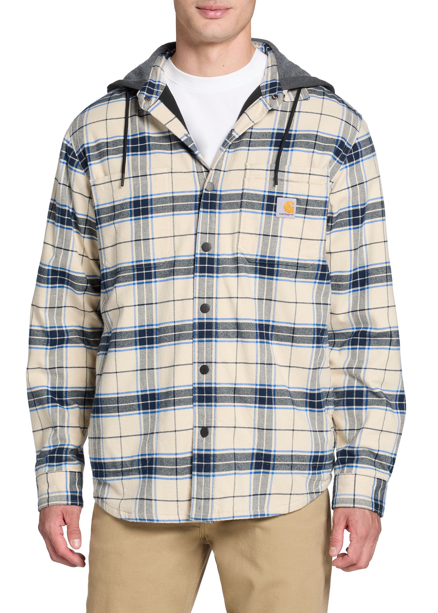 Carhartt Men's Flannel Fleece Lined Hooded Shirt Jacket product image