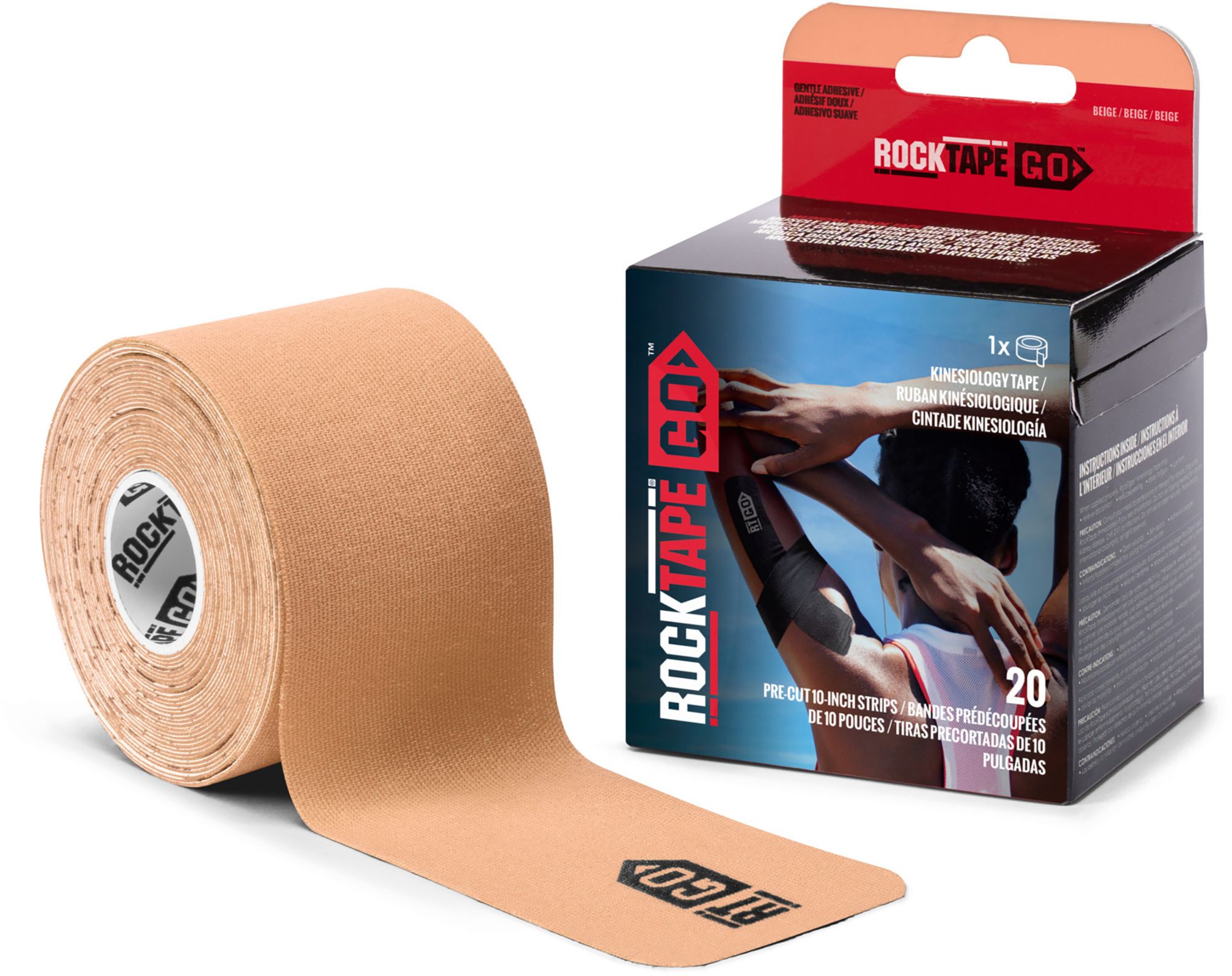 RockTape GO Gentle Adhesive Pre-Cut Kinesiology Tape product image