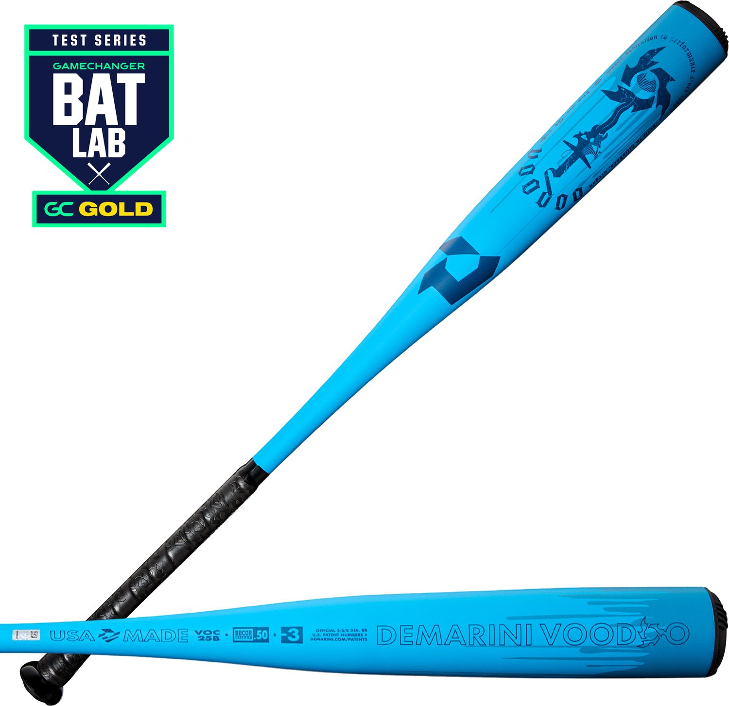 DeMarini Voodoo One Vivid Blue Limited Edition BBCOR Bat 2025 (-3) Sansujyuku sansujyuku.com