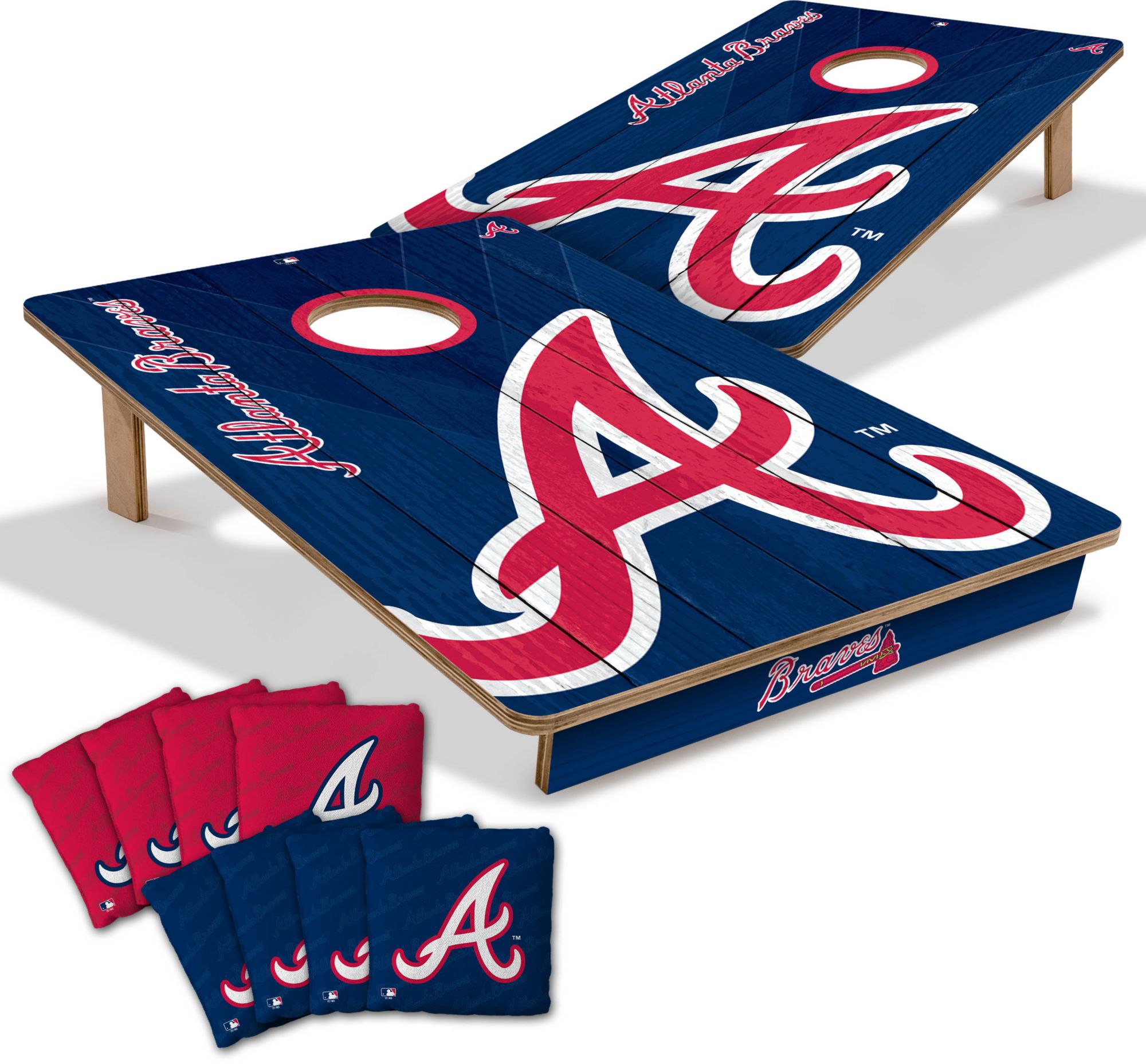 YouTheFan Atlanta Braves 2' x 3' Cornhole Boards product image