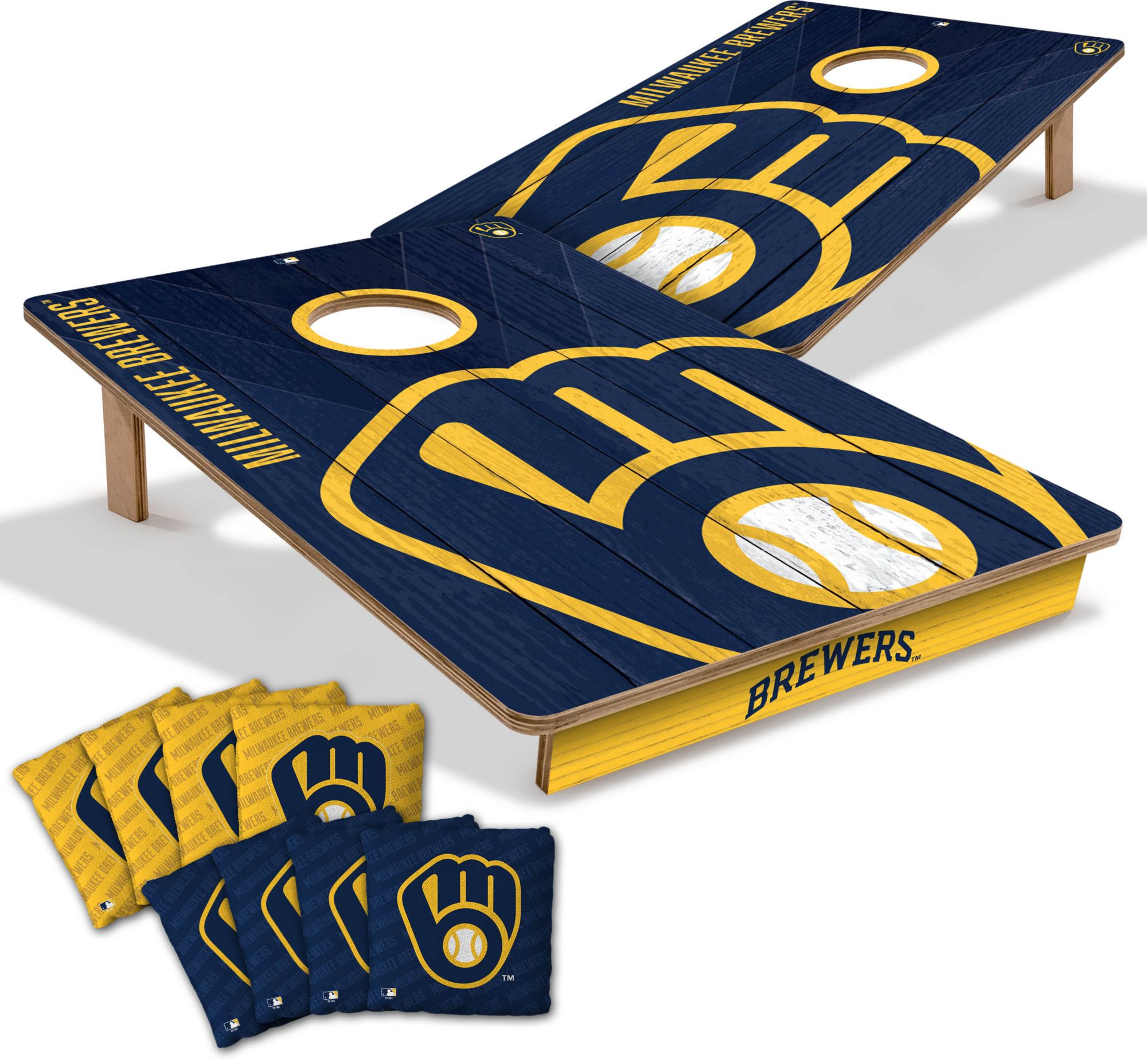 YouTheFan Milwaukee Brewers 2' x 3' Cornhole Boards product image