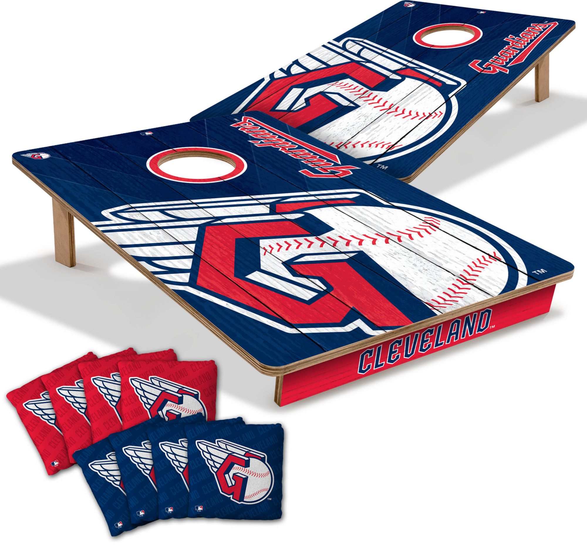 YouTheFan Cleveland Guardians 2' x 3' Cornhole Boards product image