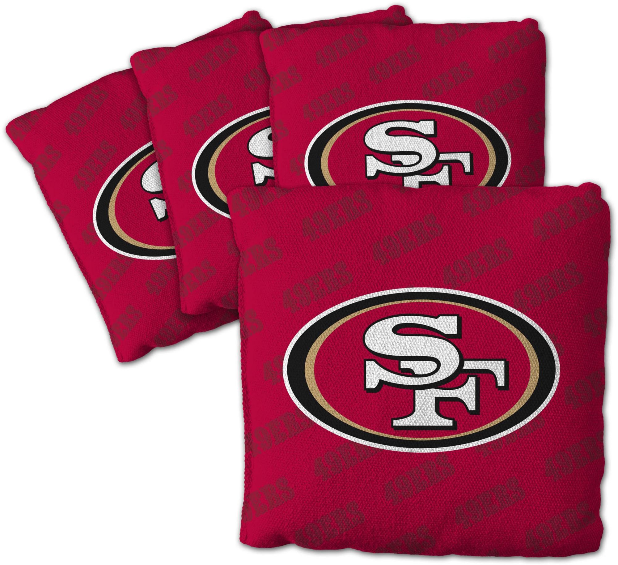 YouTheFan San Francisco 49ers 4-Pack Yellow Cornhole Bean Bags product image