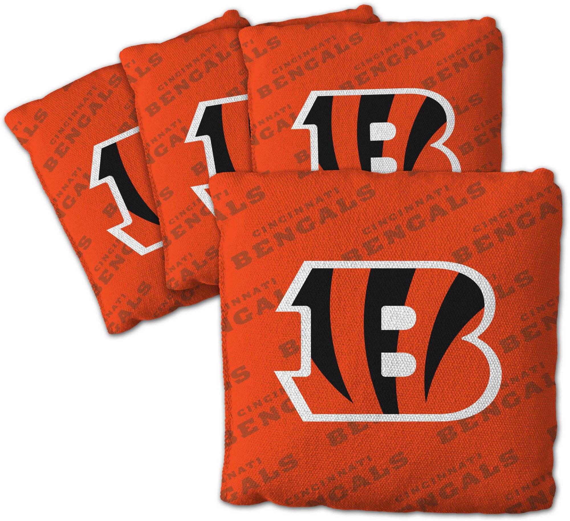YouTheFan Cincinnati Bengals 4-Pack Orange Cornhole Bean Bags product image