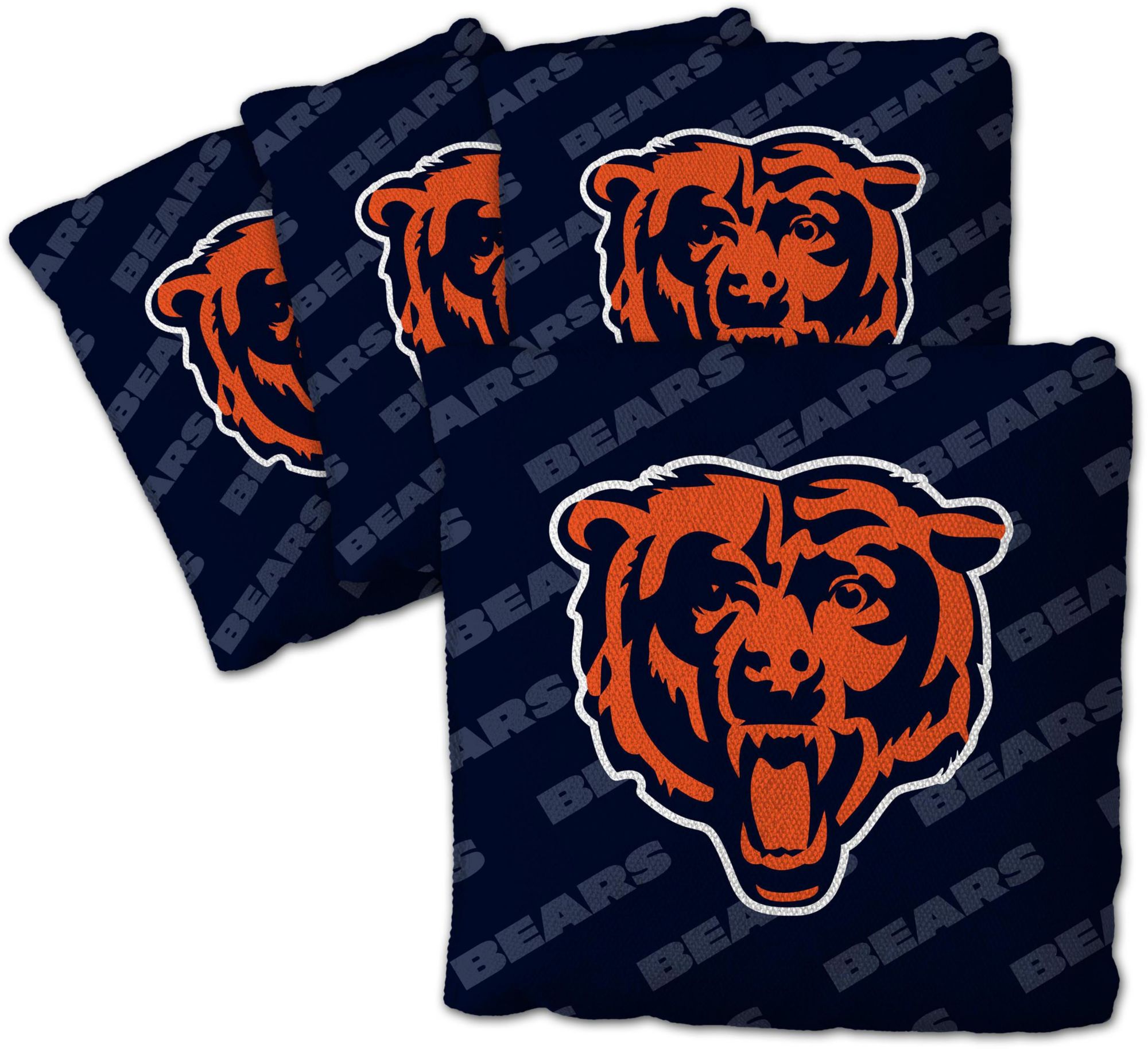 YouTheFan Chicago Bears 4-Pack Blue Cornhole Bean Bags product image