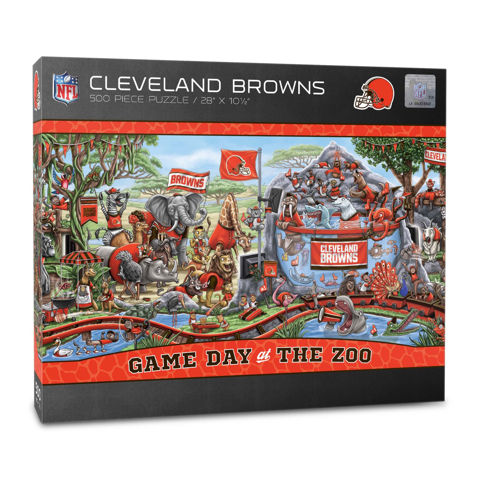 YouTheFan Cleveland Browns Game Day Zoo Puzzle product image