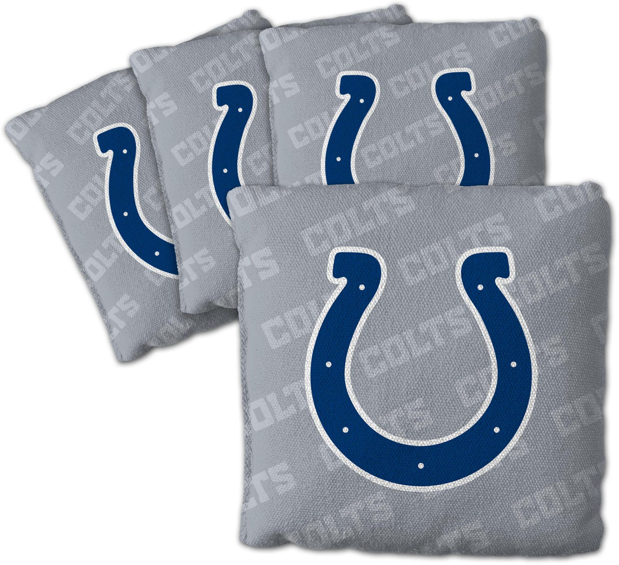 YouTheFan Indianapolis Colts 4-Pack Grey Cornhole Bean Bags product image
