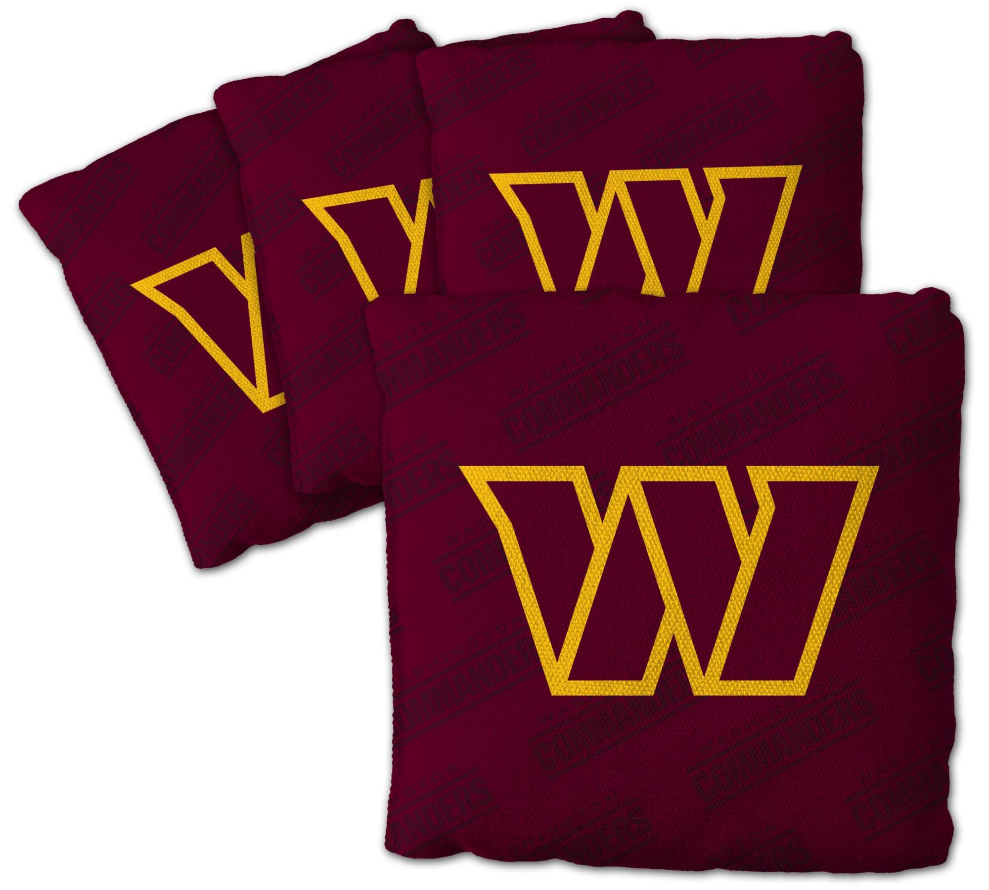YouTheFan Washington Commanders 4-Pack Maroon Cornhole Bean Bags product image