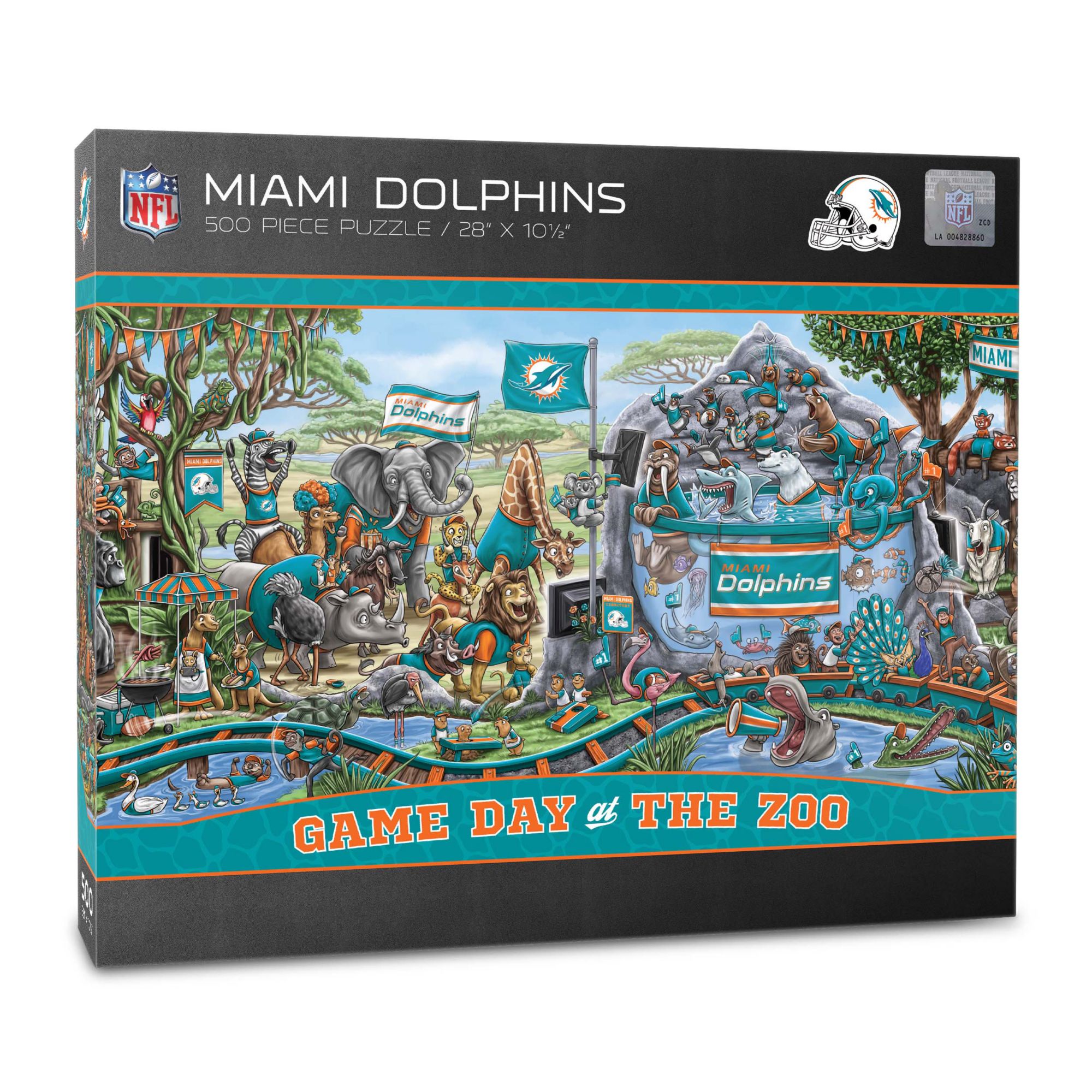 YouTheFan Miami Dolphins Game Day Zoo Puzzle product image