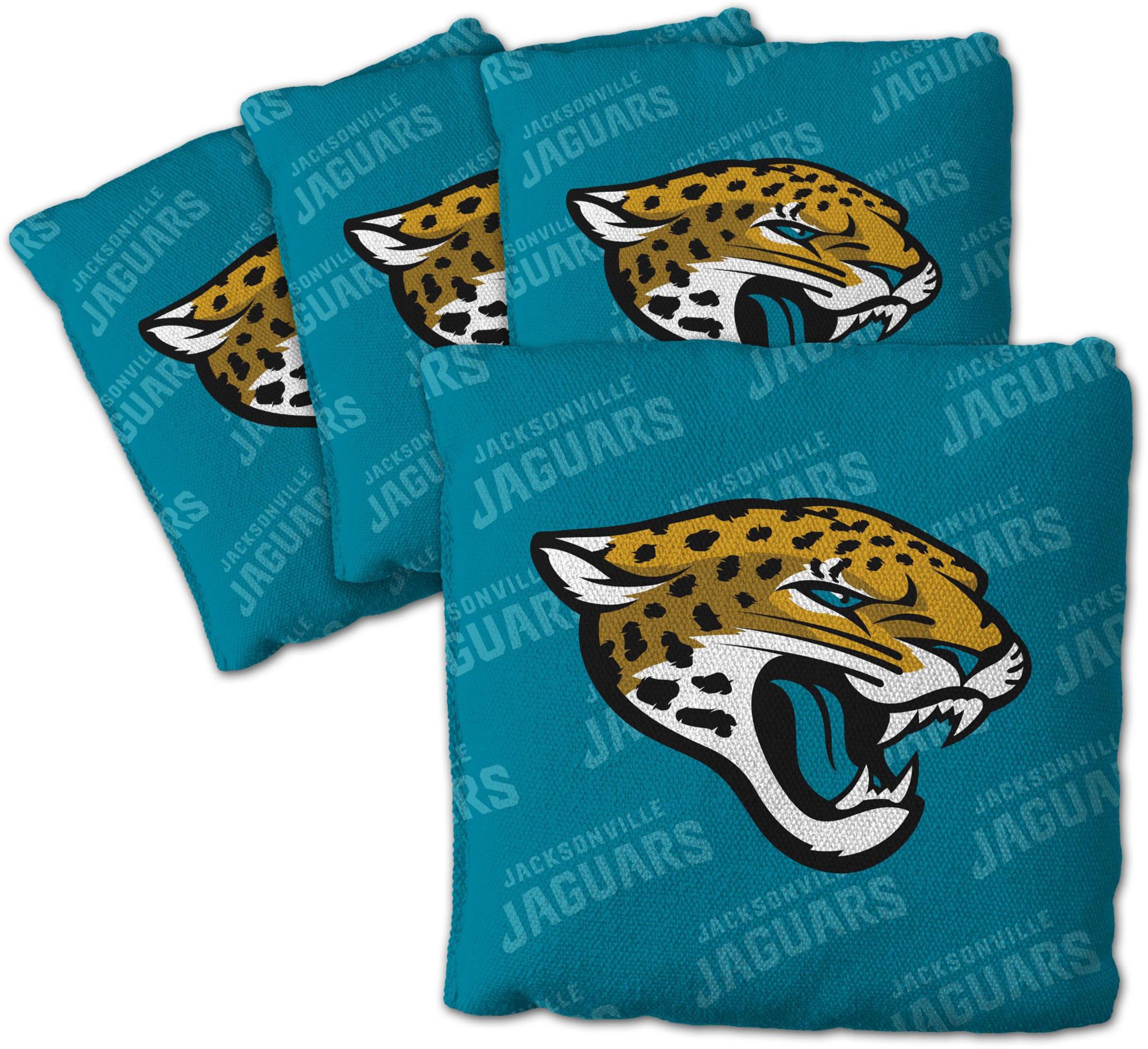YouTheFan Jacksonville Jaguars 4-Pack Teal Cornhole Bean Bags product image