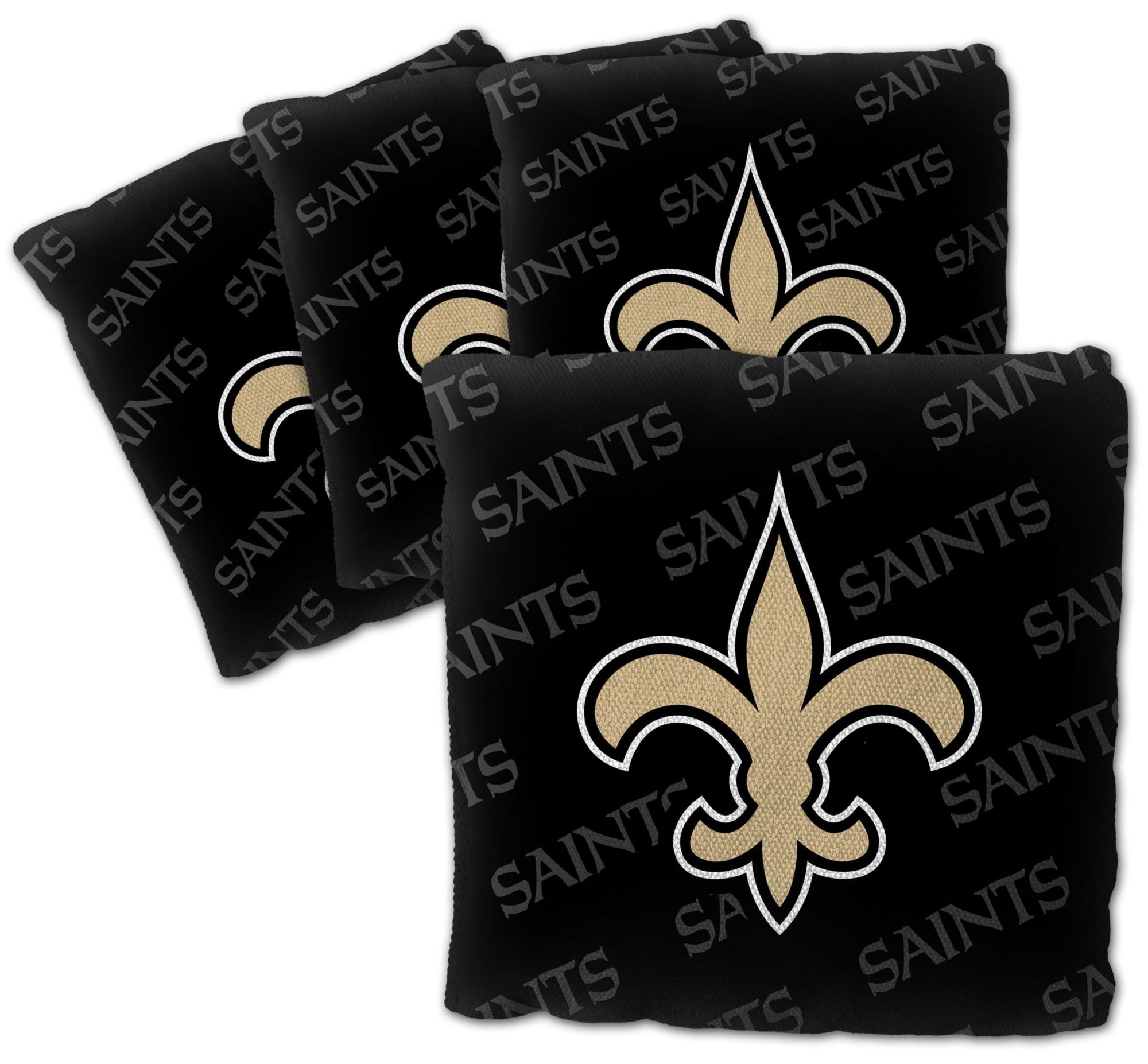 YouTheFan New Orleans Saints 4-Pack Black Cornhole Bean Bags product image