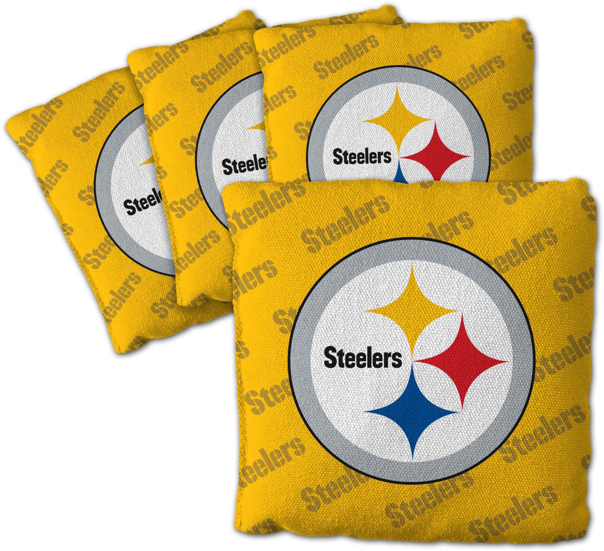YouTheFan Pittsburgh Steelers 4-Pack Yellow Cornhole Bean Bags product image