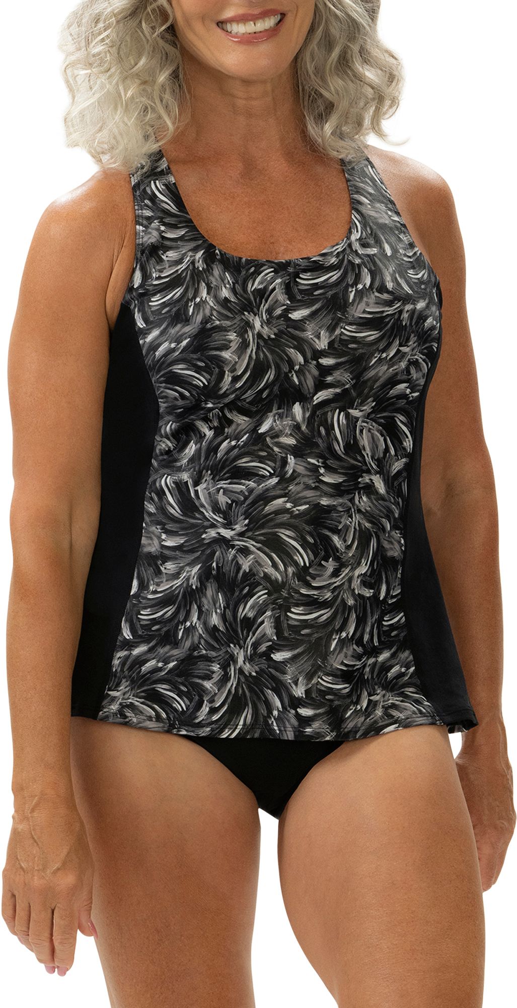 Dolfin Women's Aquashape Print Twist Back Tankini Swimsuit Top product image