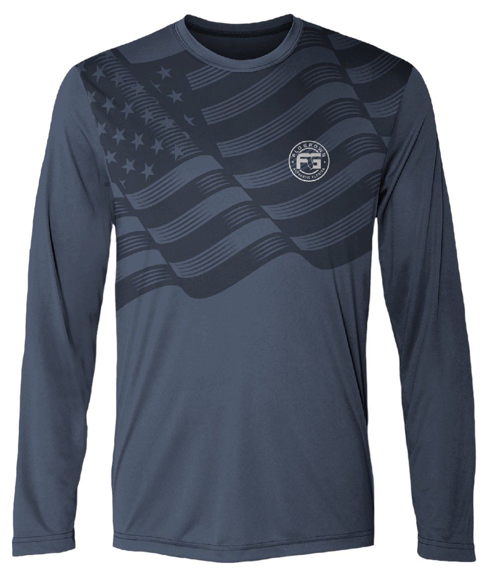 FloGrown Men's American Pride Long Sleeve Performance Shirt product image