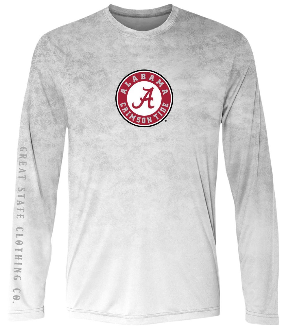 FloGrown Men's Alabama Crimson Tide Grey True Grit Long Sleeve T-Shirt product image