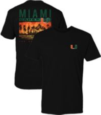 FloGrown Men's Miami Hurricanes Black Best Beach T-Shirt