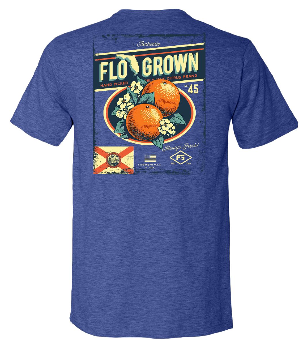 FloGrown Men's Oranges Poster T-Shirt product image