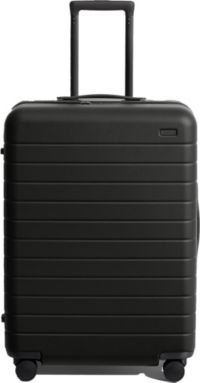 Away The Medium Checked Suitcase - Jet Black