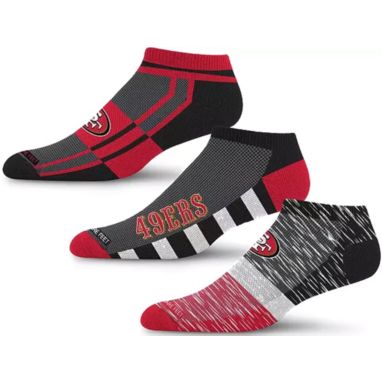 sorry, For Bare Feet Adult San Francisco 49ers Streak Strike 3-Pack Socks is currently out of stock