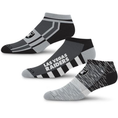 sorry, For Bare Feet Adult Las Vegas Raiders Streak Strike 3-Pack Socks is currently out of stock