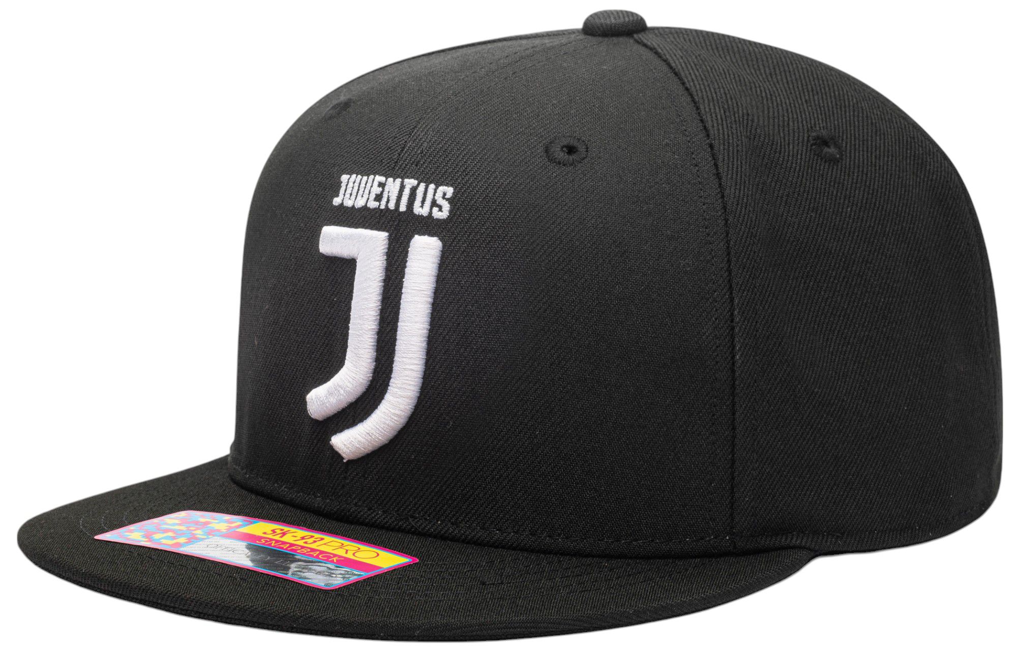 Fan Ink Men's Juventus Black Logo Adjustable Snapback Hat product image