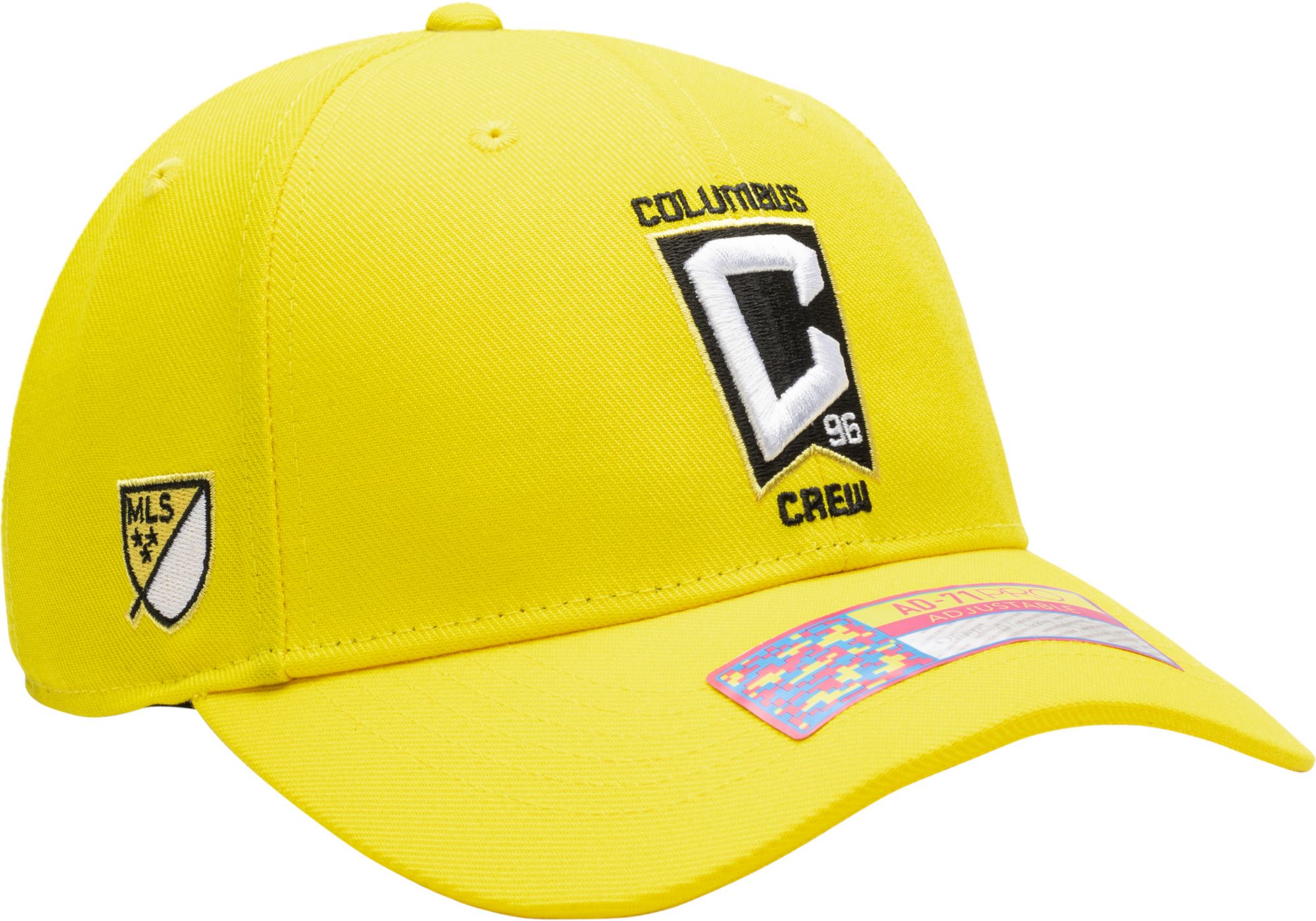 Fan Ink Adult Columbus Crew Standard Yellow Adjustable Hat product image