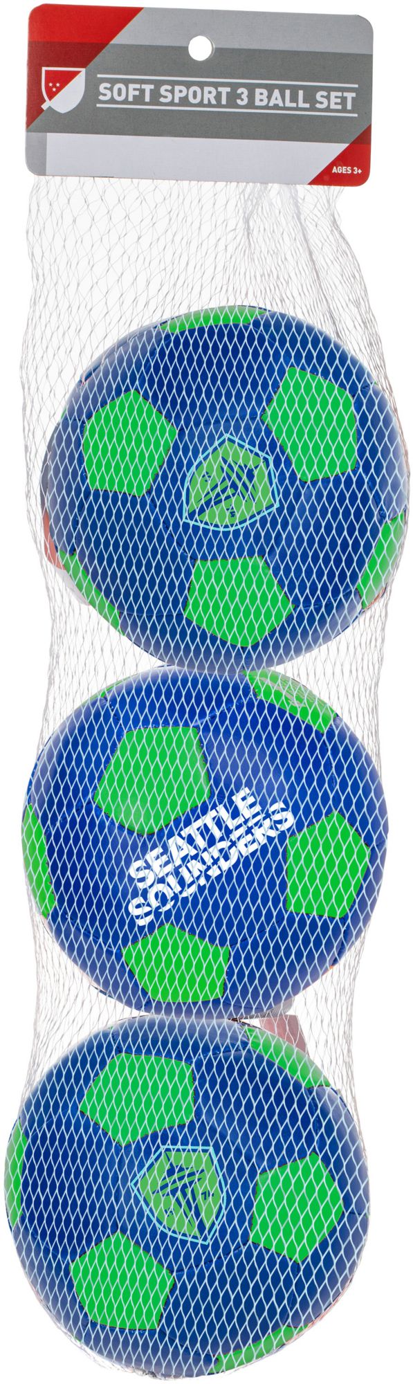 Franklin Seattle Sounders FC Soft Soccer Ball 3-Pack product image