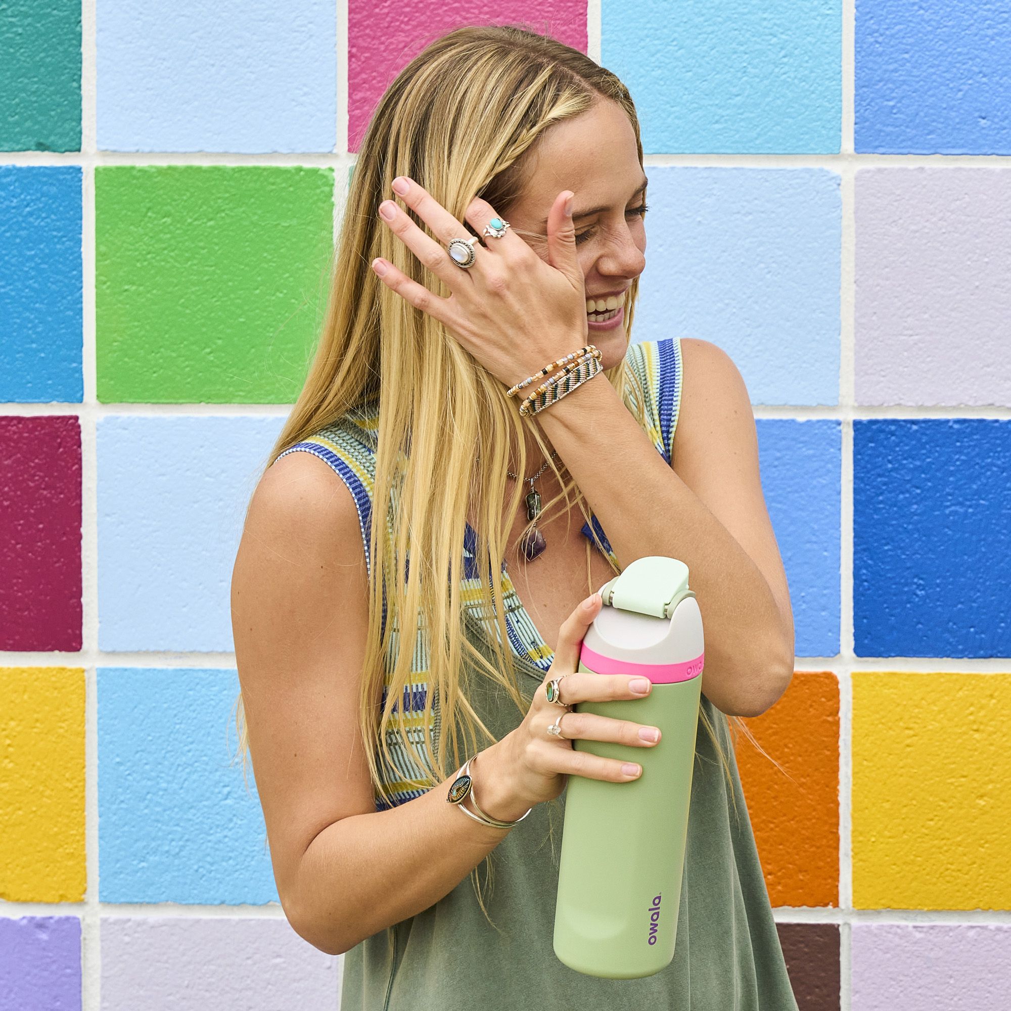 Owala 24 oz. FreeSip Stainless Steel Water Bottle product image