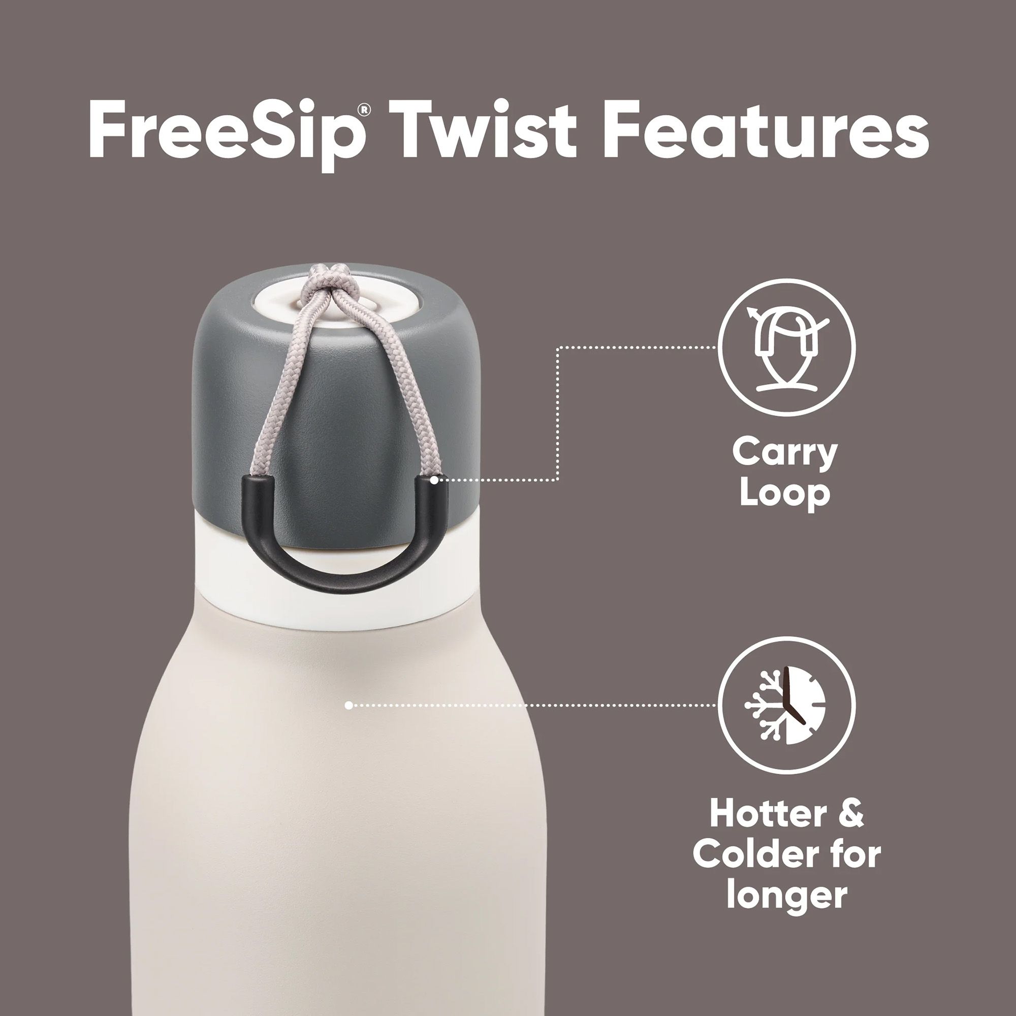 Owala 24 oz. FreeSip Stainless Steel Bottle with Twist Lid product image