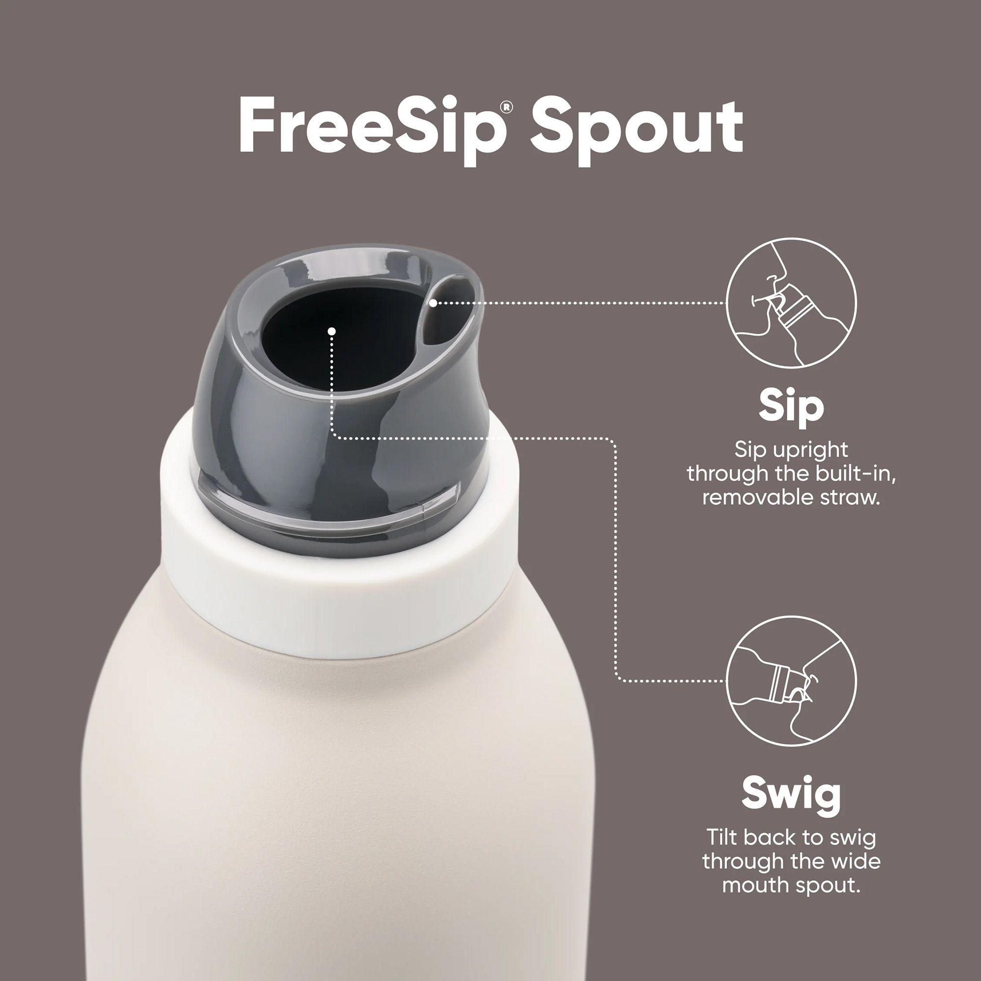 Owala 24 oz. FreeSip Stainless Steel Bottle with Twist Lid product image