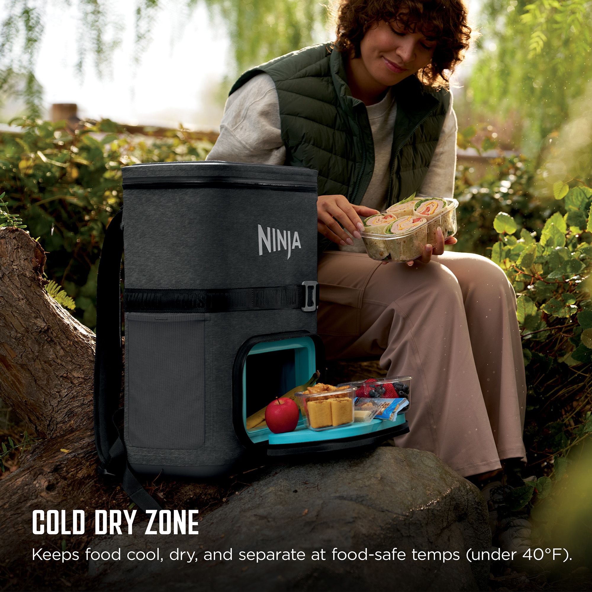Ninja Outdoor FrostVault Go 24-Can Backpack Soft Cooler with Cold Dry Zone product image