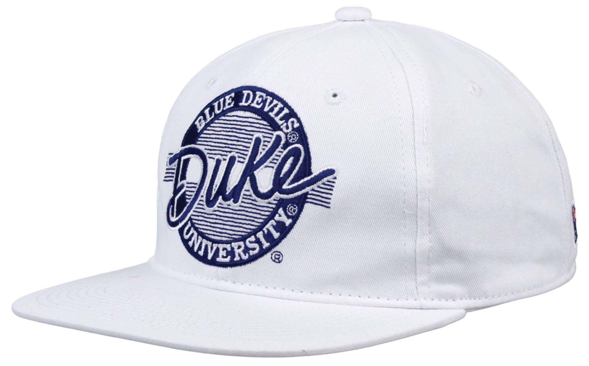 The Game Men's Duke Blue Devils White Retro Circle Adjustable Hat product image