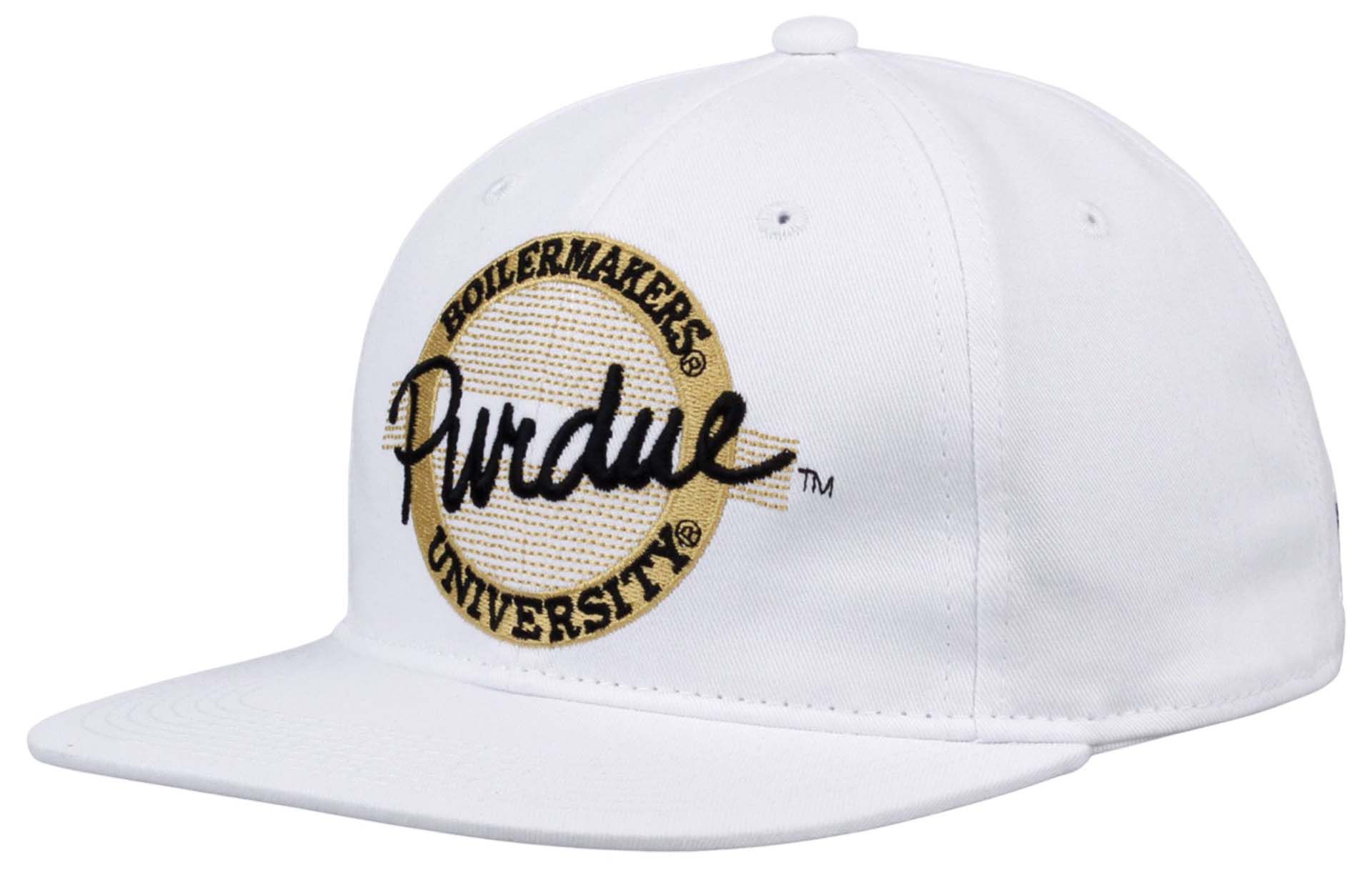 The Game Men's Purdue Boilermakers White Retro Circle Adjustable Hat product image