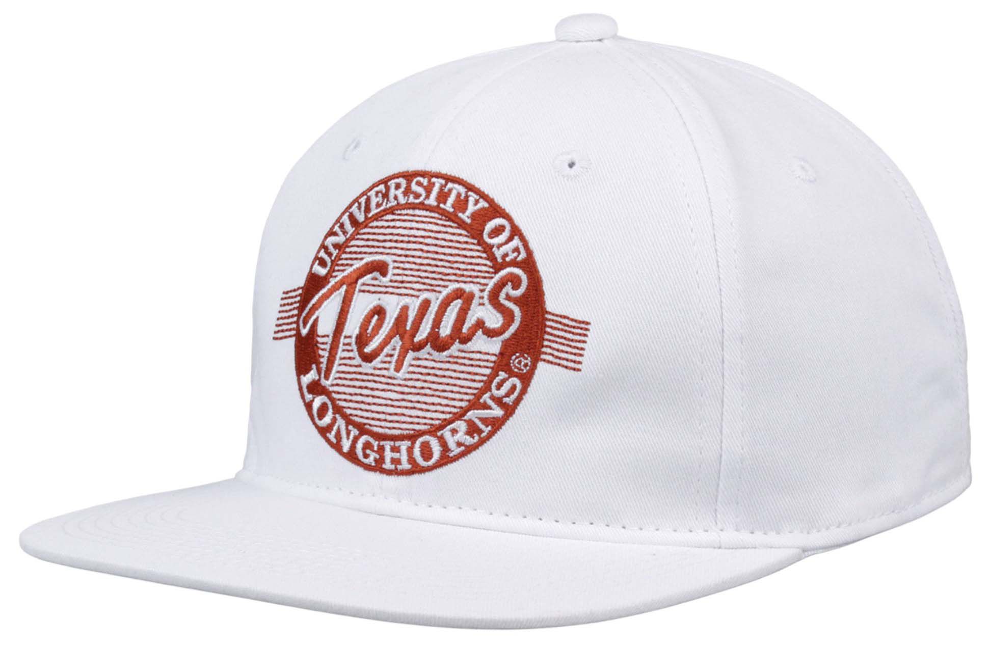 The Game Men's Texas Longhorns White Retro Circle Adjustable Hat product image